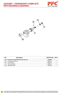 Crankshaft Complete with Bushing 32203200* Replacement - Master