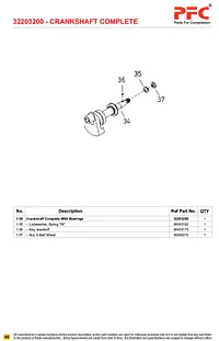 Crankshaft Complete with Bushing 32203200* Replacement - Master