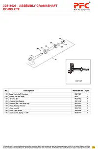 Crankshaft Complete with Bushing 30211627* Replacement - Master