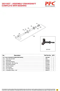 Crankshaft Complete with Bushing 30211627* Replacement - Master