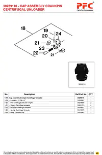 Crank Pin Cap Comp 30289110 Replacement - Master