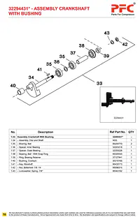 Crankshaft Complete with Bushing 32294431* Replacement - Master
