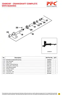Crankshaft Complete with Bushing 32496549* Replacement - Master