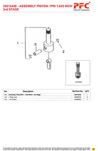 Piston Assy HP 1.5/8inch 30215438 - KIT Replacement - Master