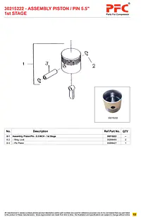 Piston Assy LP 5.1/2inch T Line 30215222-KIT Replacement - Master