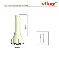 4" Button Bit - 105 mm x DHD 340 Shank - Master