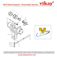 32 mm Drill Steel Support Compl. Wagon Drill Parts - Master