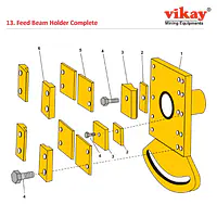 Feed Beam Holder Compl. Atlas Copco Wagon Drill Parts - Master