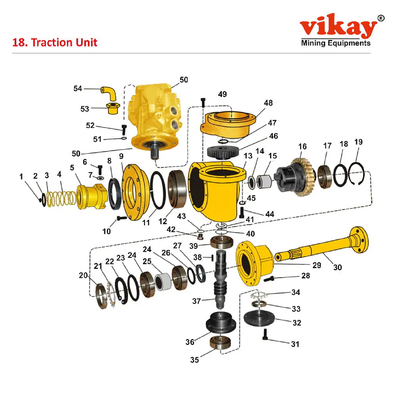 Traction Unit Atlas Copco Wagon Drill Parts - Master