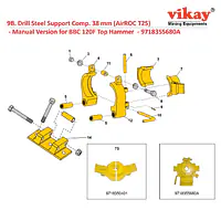 Drill Steel Support Comp. (38 mm) 9718355680A Replacement - Master