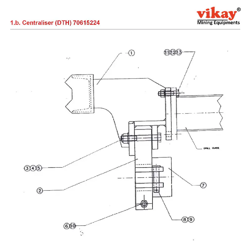 Centraliser (DTH) Ingersoll Rand LM 100 Parts - Master