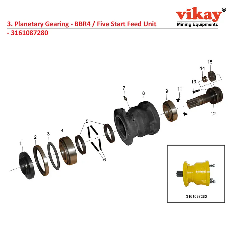 Planetary Gearing 3161087280 Replacement - Master