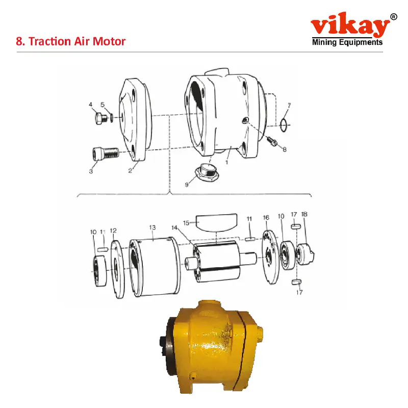 Traction Air Motor 5021016081A Replacement - Master