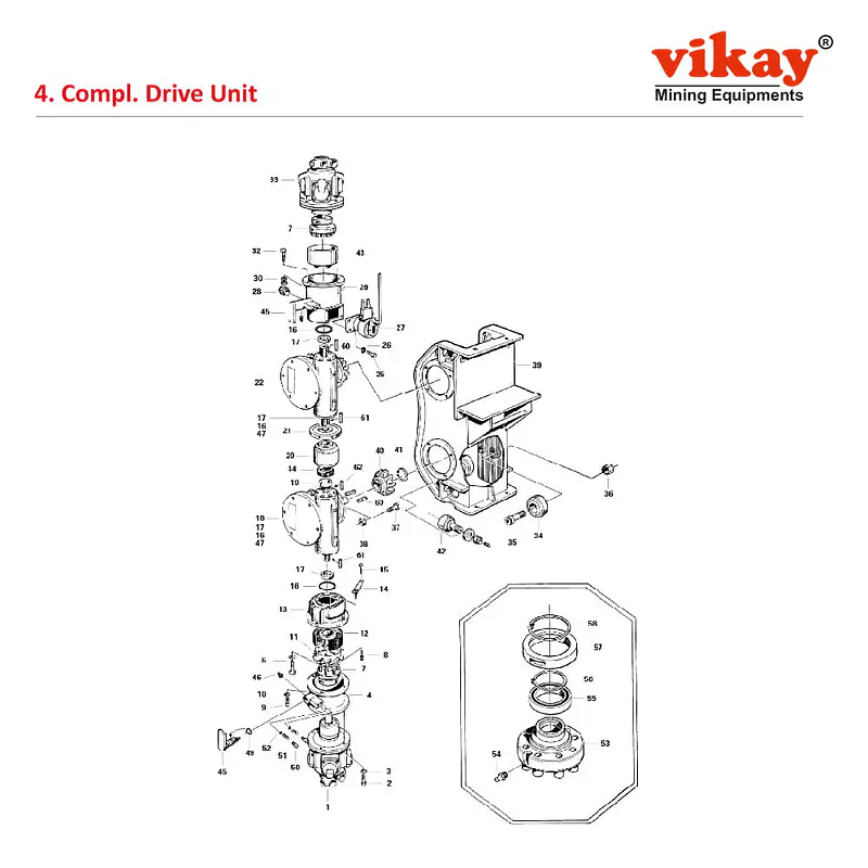 Complete Drive Unit 0178694000 Replacement Parts - Master