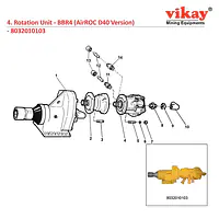 Rotation Unit Atlas Copco Wagon Drill Parts - Master