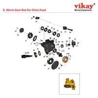 Worm Gear Box Compl. Wagon Drill Parts - Master