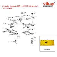 Cradle Complete BBR-4 Atlas Copco Wagon Drill Parts - Master
