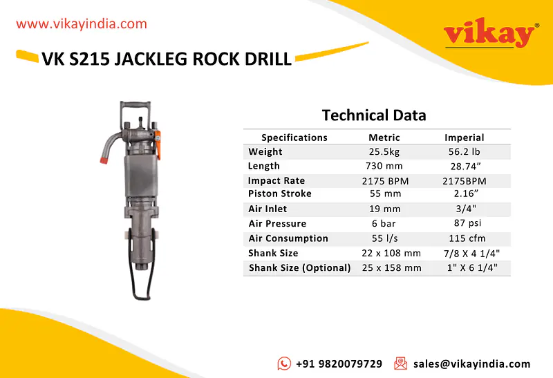 VK S215 Pusherleg Rock Drill - Master