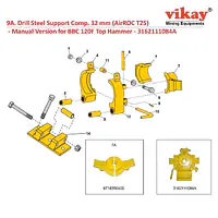 Drill Steel Support Comp. (32 mm) 3162111084A Replacement - Master