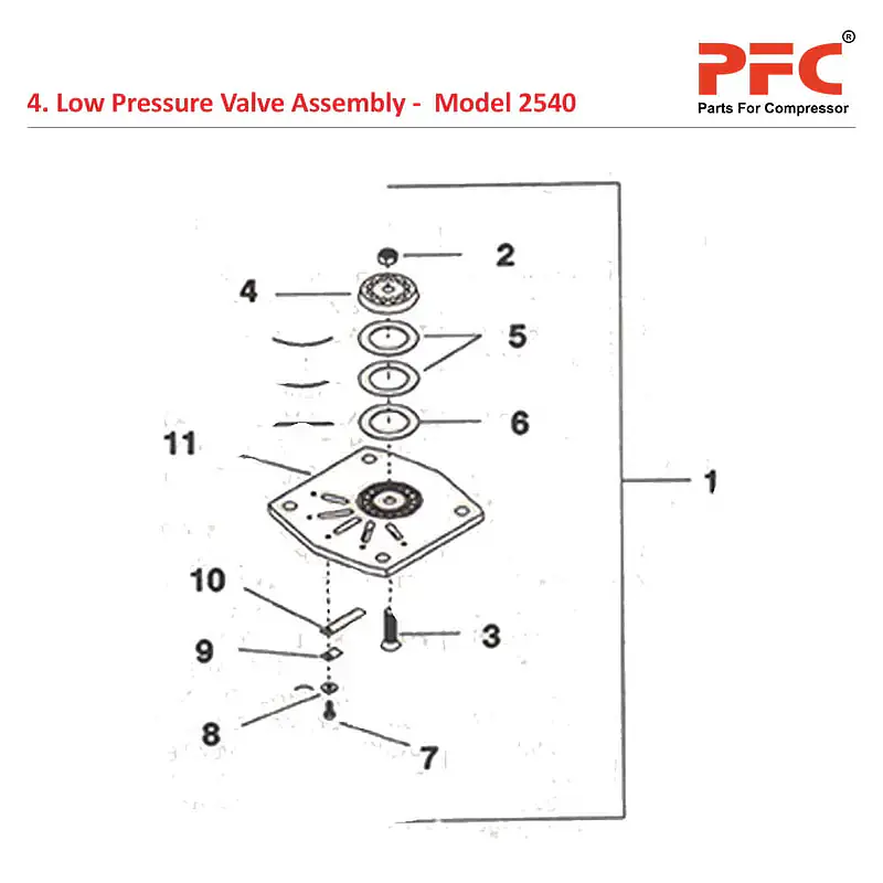 LP Valve IR 2540 Air Compressor Parts - Master