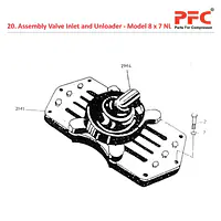 Valve Inlet & Unloader IR 8 x 7 ESV NL Parts - Master