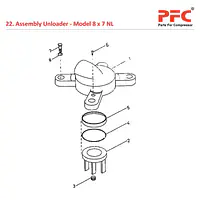 Assembly Unloader IR 8 x 7 ESV NL Compressor Parts - Master