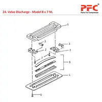 Valve Discharge IR 8 x 7 ESV NL Compressor Parts - Master
