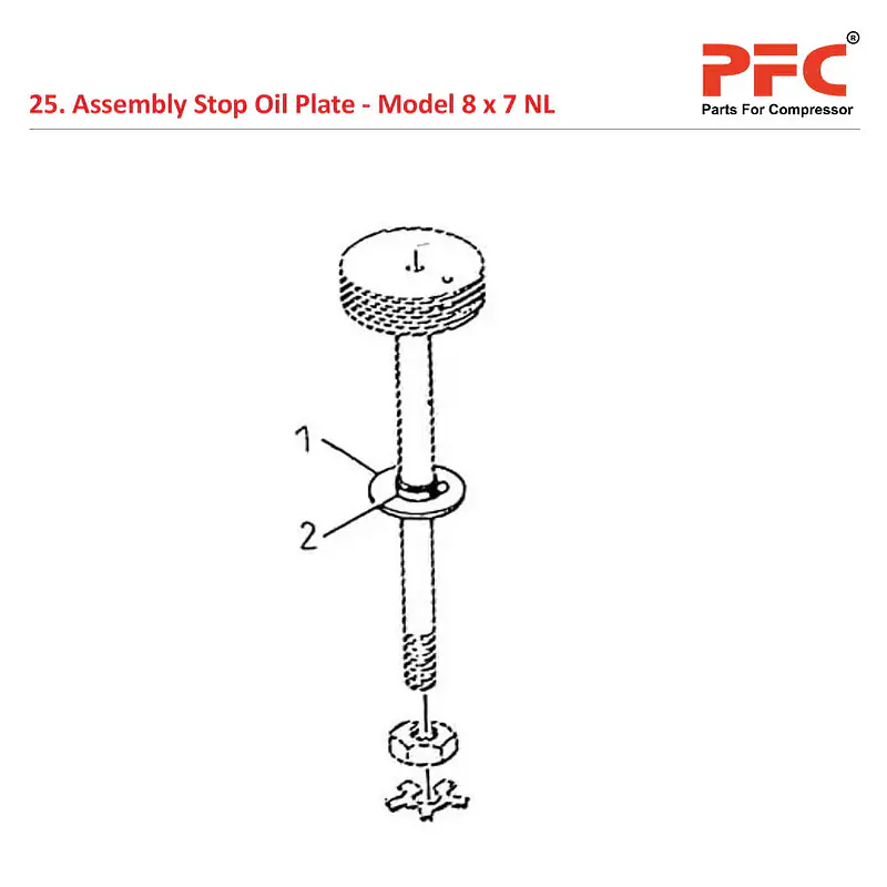 Stop Oil Plate IR 8 x 7 ESV NL Air Compressor Parts - Master