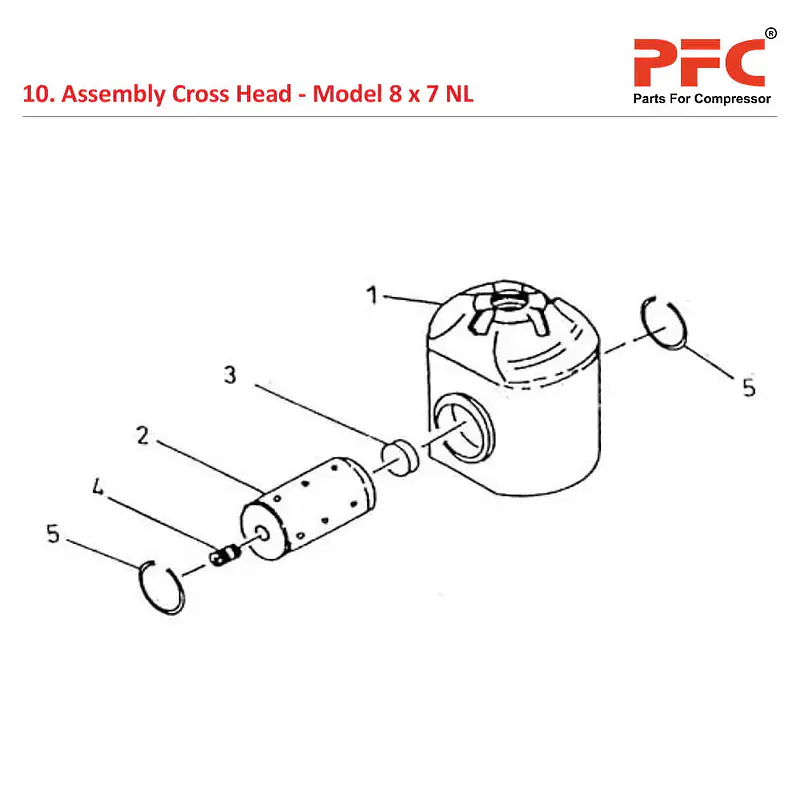 Cross Head IR 8 x 7 ESV NL Air Compressor Parts - Master