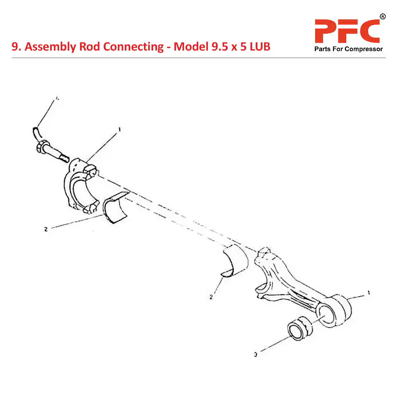 Rod Connecting IR 9 1/2 x 5 ESV LUB Parts - Master