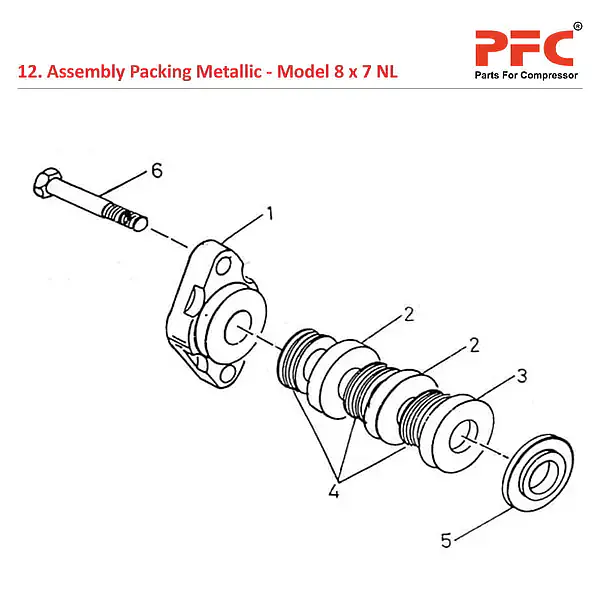 Assembly Packing Metallic IR 8 x 7 ESV NL Parts - Master