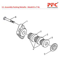Assembly Packing Metallic IR 8 x 7 ESV NL Parts - Master