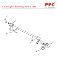 Rod Connecting IR 8 x 5 ESV NL Compressor Parts - Master