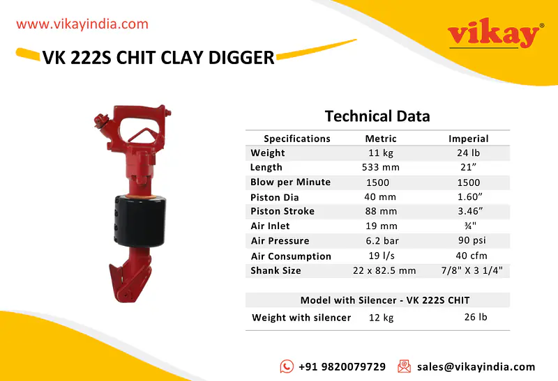 VK 222S CHIT Clay Digger-26lb - Master