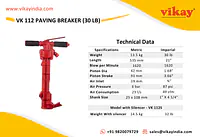 VK 112 Paving Breaker-30lb - Master