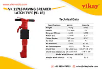 VK 117LS Paving Breaker Latch Type w Silencer-91lb - Master