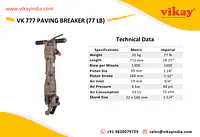 VK 777 Paving Breaker-77lb - Master