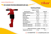 VK 1210S Paving Breaker-49lb - Master