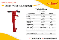VK 1230 Paving Breaker-64lb - Master