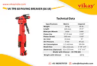 VK TPB 60 Paving Breaker-66lb - Master