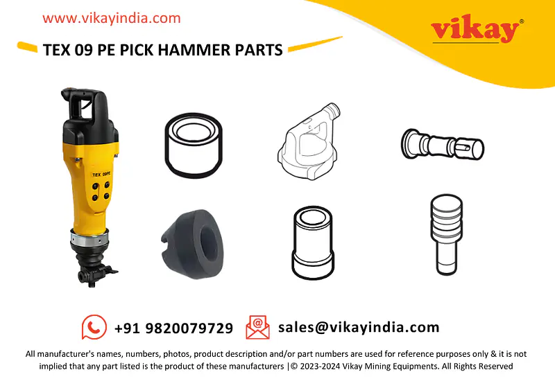 TEX 09 PE Pick Hammer Spare Parts - Master