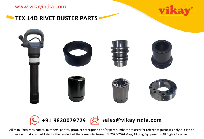 TEX 14D Rivet Buster Spare Parts - Master