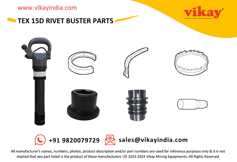 TEX 15D Rivet Buster Spare Parts - Master