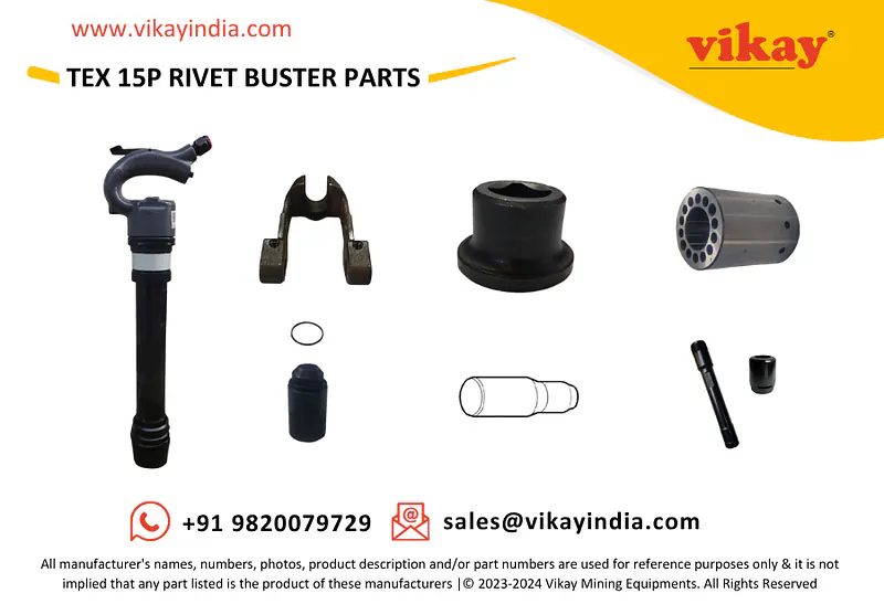 TEX 15P Rivet Buster Spare Parts - Master