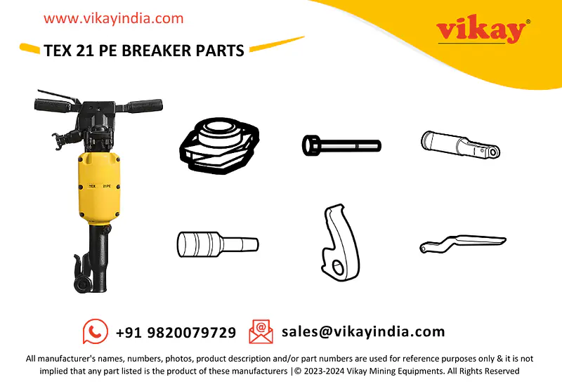 TEX 21 PE Pneumatic Breaker Spare Parts - Master