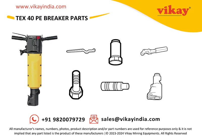 TEX 40 PE Pneumatic Breaker Spare Parts - Master