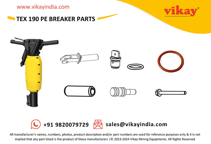 TEX 190 PE Pneumatic Breaker Spare Parts - Master