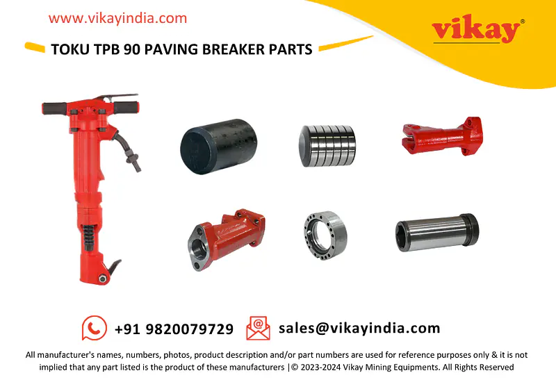 Toku TPB 90 Paving Breaker Spare Parts - Master