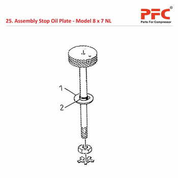 Stop Oil Plate IR 8 x 7 ESV NL Air Compressor Parts