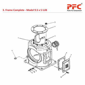 Frame Complete IR 9 1/2 x 5 ESV LUB Parts